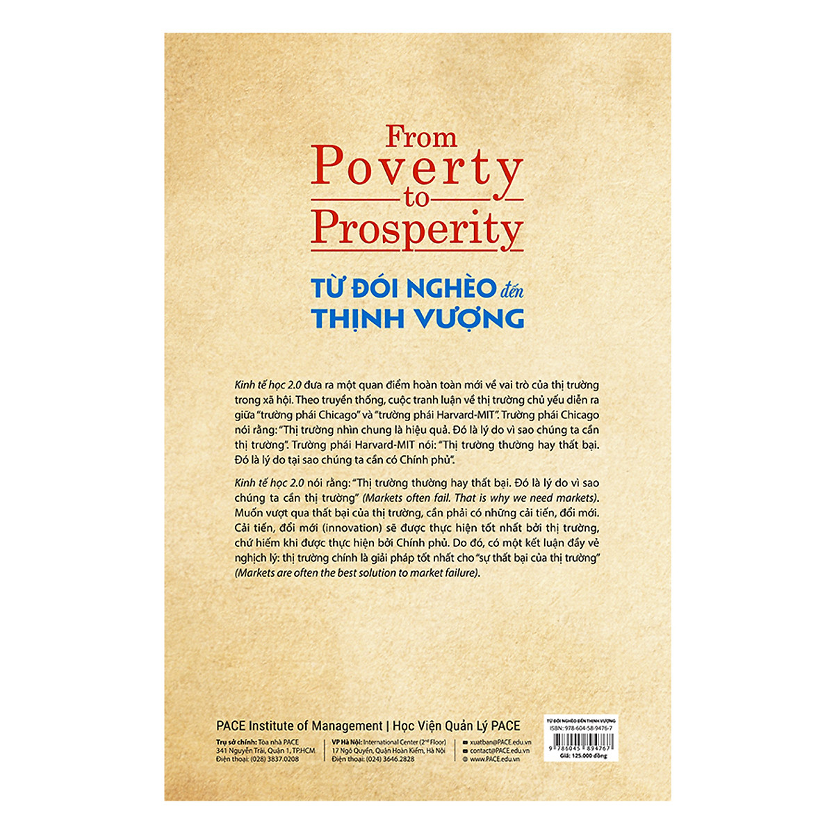 Books - from Poverty to Prosperity - Pace Books