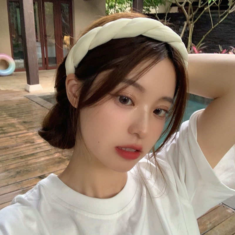 （Mới）Băng Đô Màu Trắng Thời Trang Thanh Lịch Dành Cho Nữ