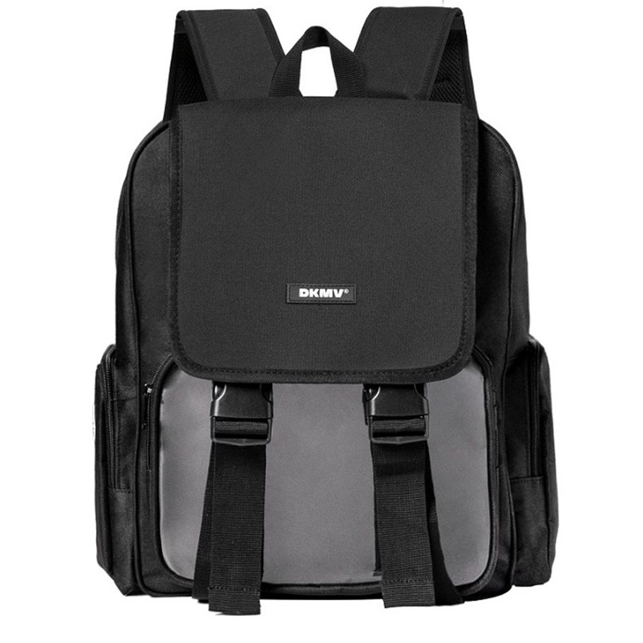 Balo Local Brand đi học màu đen DKMV Highlight Backpack - FULL BLACK K-P19 thumbnail
