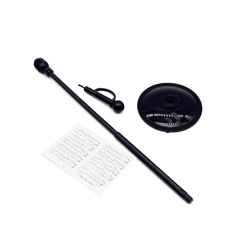 2Pcs/Set 1:12 Dollhouse Miniature Microphone Sheet Music Combination ...