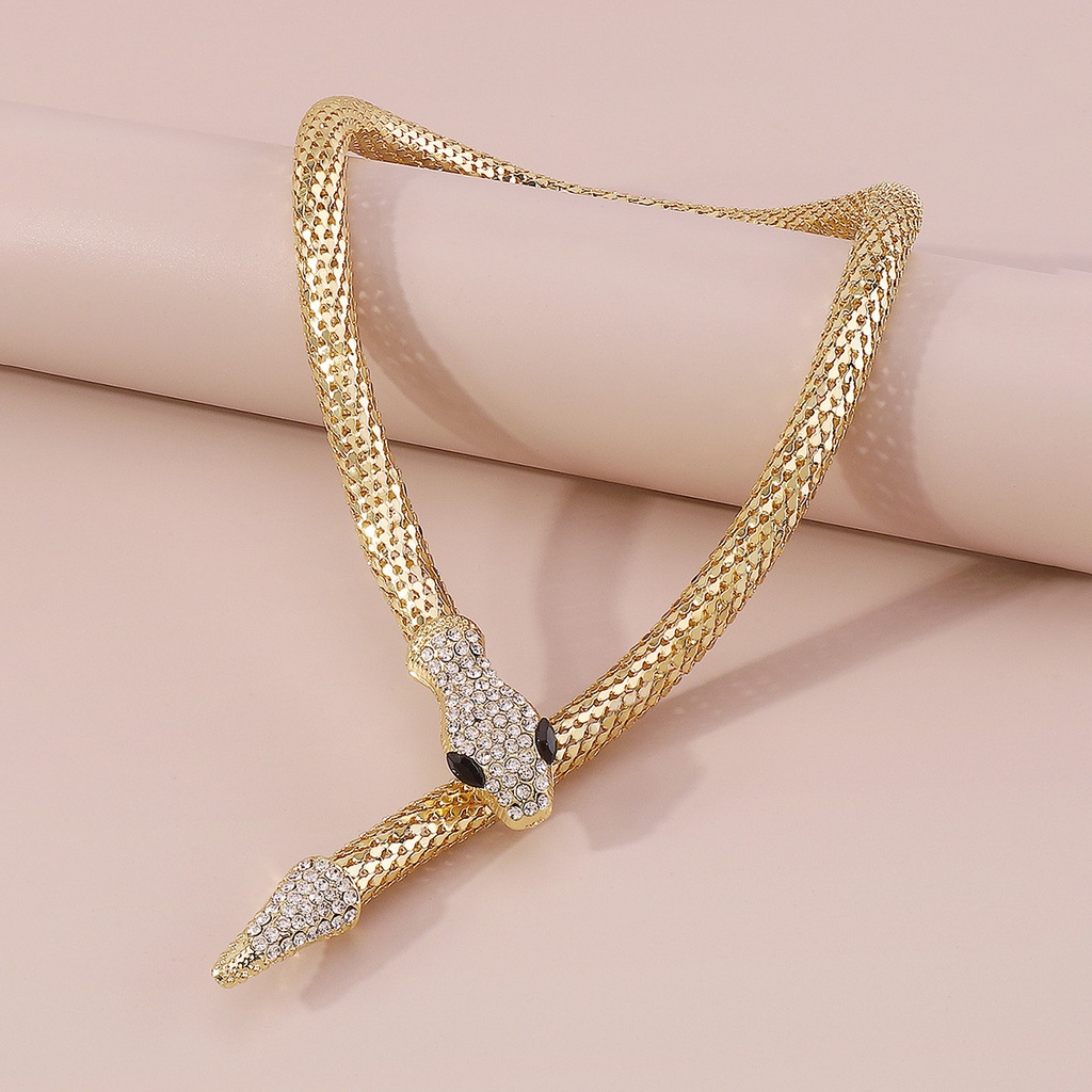 Bulgari 18K Rose Gold Estate Diamond 'Serpenti Viper' Necklace – Long's  Jewelers