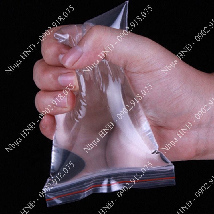 Túi zip chỉ đỏ (zip PE, zip lock, zip viền đỏ) loại dày –  tuiniemphong5giay