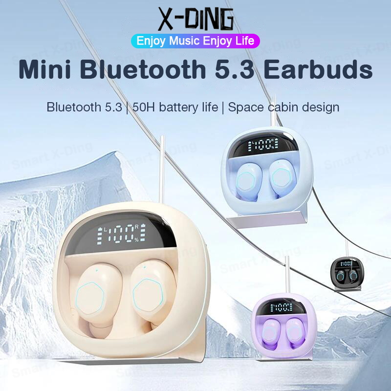 Wireless Earbuds 8H Continuous Playtime Bluetooth Ear Buds, IPX5 Waterproof Stereo Sound Bluetooth Wireless Headphones with Microphone and Charging Case with 40H Playtime Capacity for Android iOS