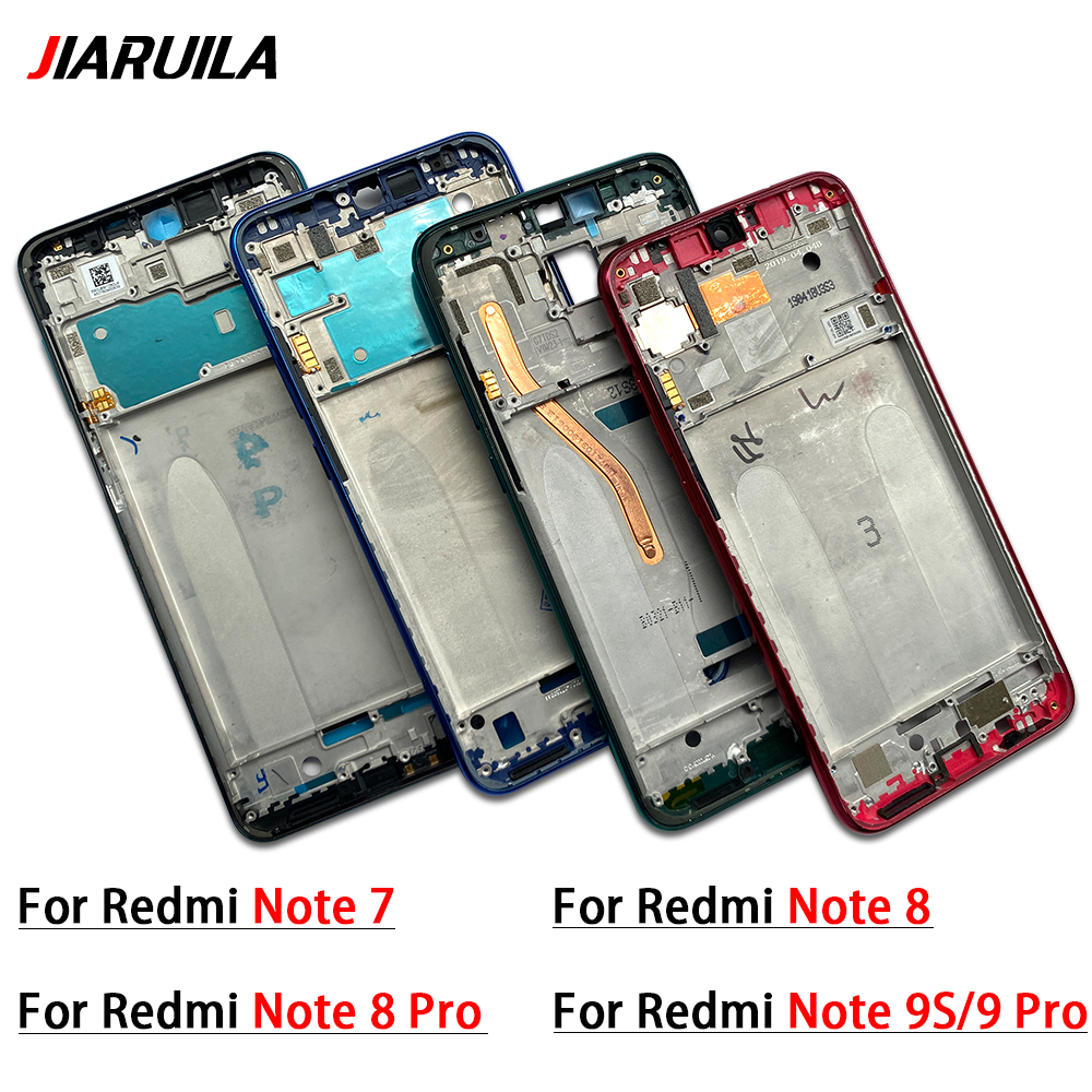 NEW 【Innovative design】For Xiaomi Redmi Note 7 8 9S 9 Pro Middle Frame Housing Bezel LCD Supporting Front Frame Repair Parts. 