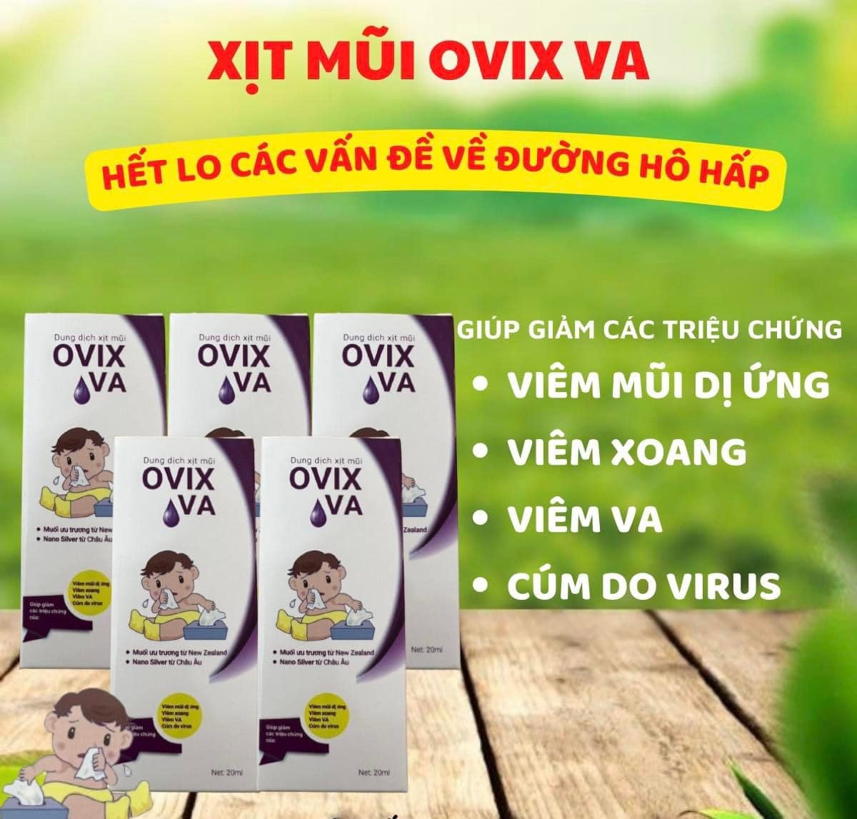 Dung dịch xịt mũi Ovix Baby VA 20ml