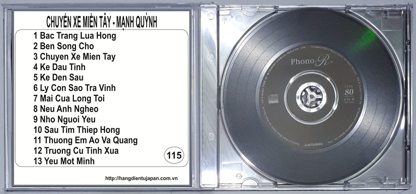 Bộ 7 cd ca sĩ mạnh quỳnh combo 1