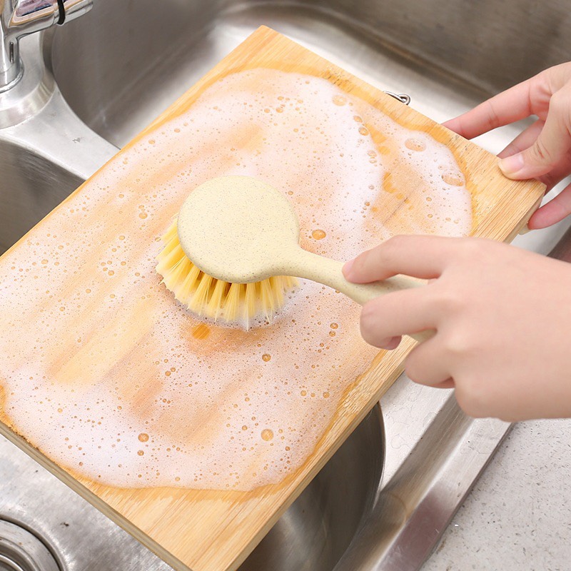bàn chải đa năng cọ rửa nhà bếp màu lúa mì