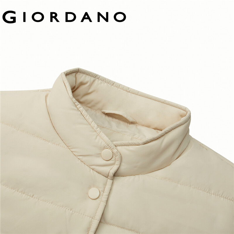 Solid color zip front padded hooded jacket