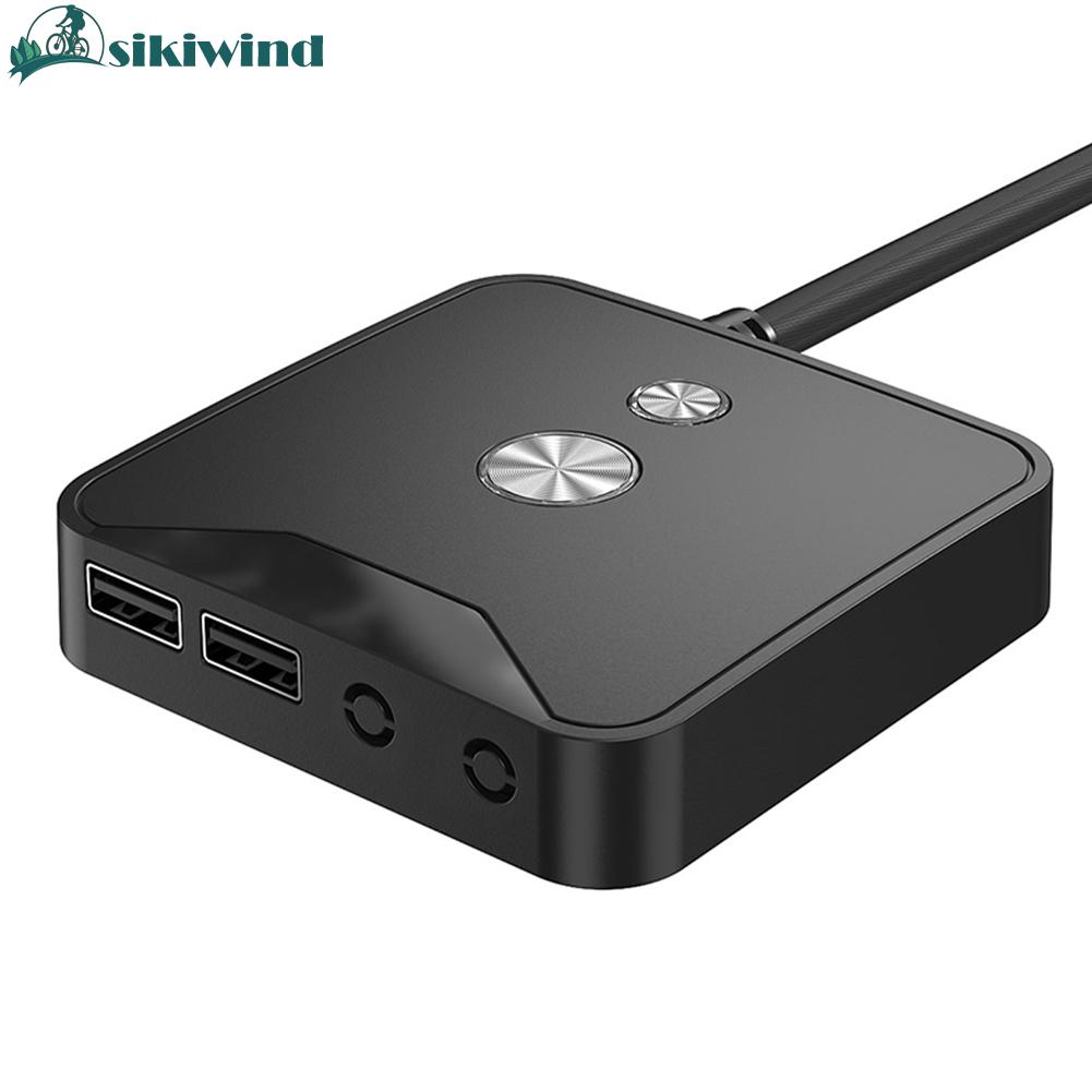 TEUCER Desktop Computer Power Switch Anti-theft Power On Off Switch With Extension Cord USB2.0 HUB High-speed Transmission for School Company