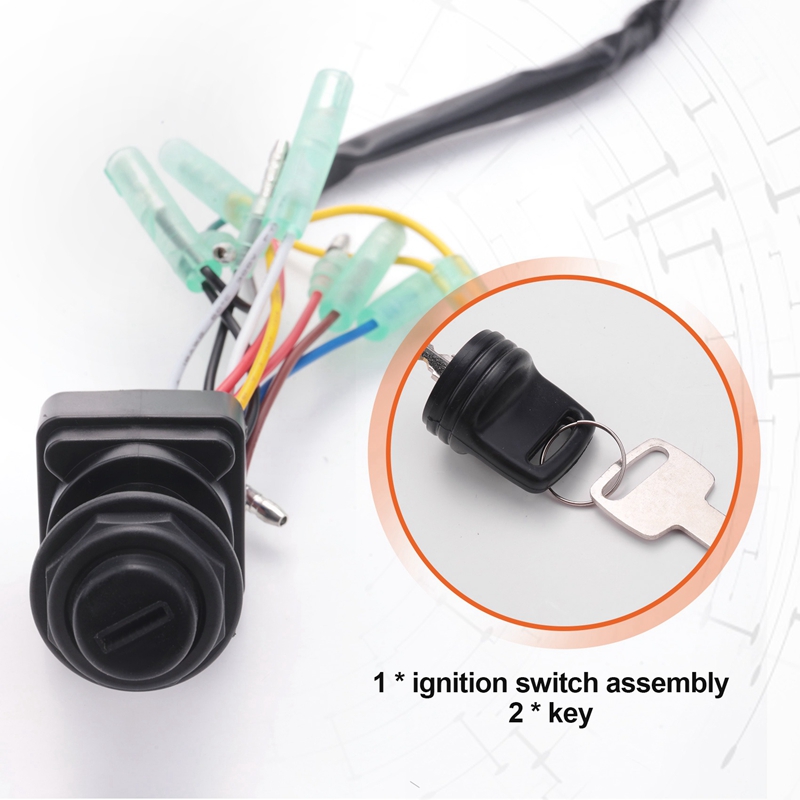 Ignition Switch Key Assy For Outboard Motor Control Box 703-82510-43-00