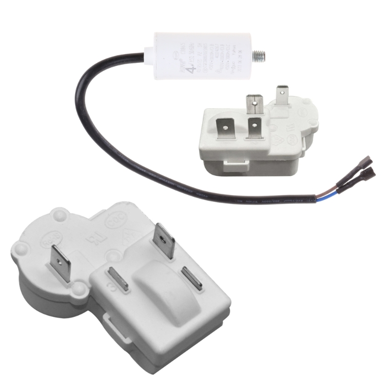 【New arrival 】 Universal 4 Pin Refrigerator Starters Overload Protector Compressor PTC Starter Relay Freezer Accessories Durable