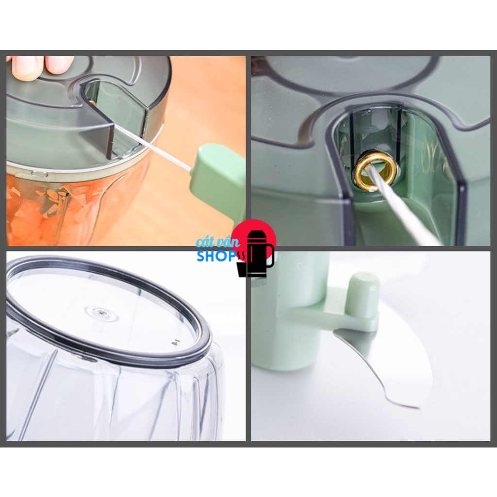 Dụng cụ băm rau củ quả Lock&Lock 900ml (NEW 2022)