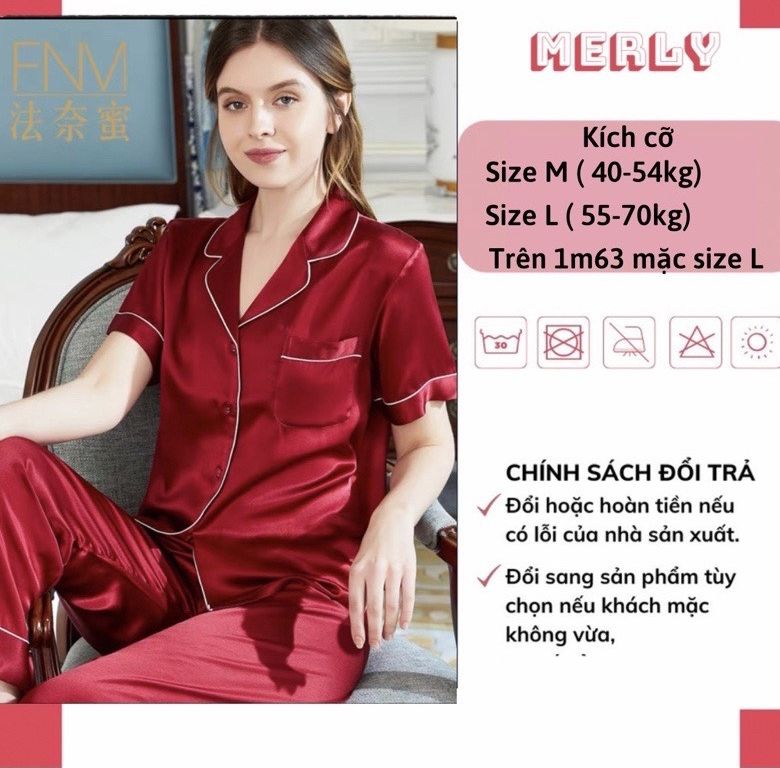Đồ bộ pijama lụa nữ mặc nhà tay ngắn quần dài mùa hè mango cao cấp bộ đồ ngủ nữ lụa siêu xinh gt