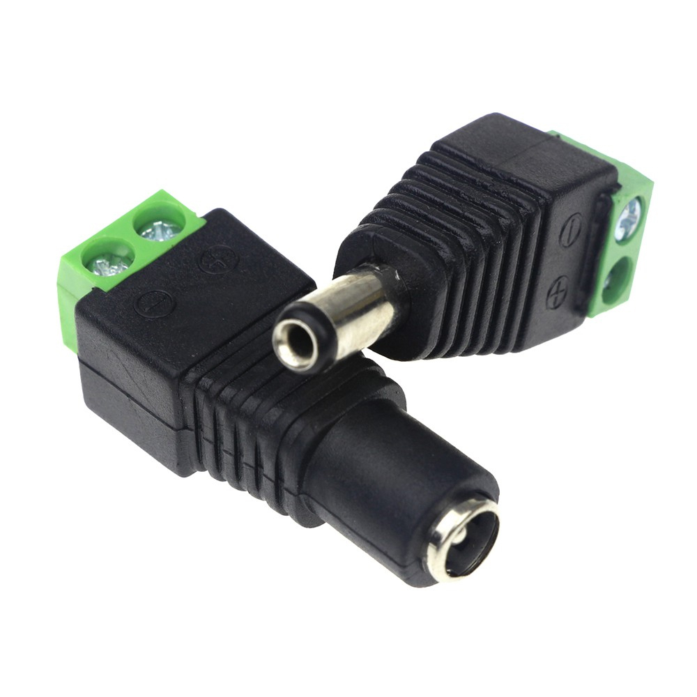 Jack nguồn DC vít vặn đực và cái