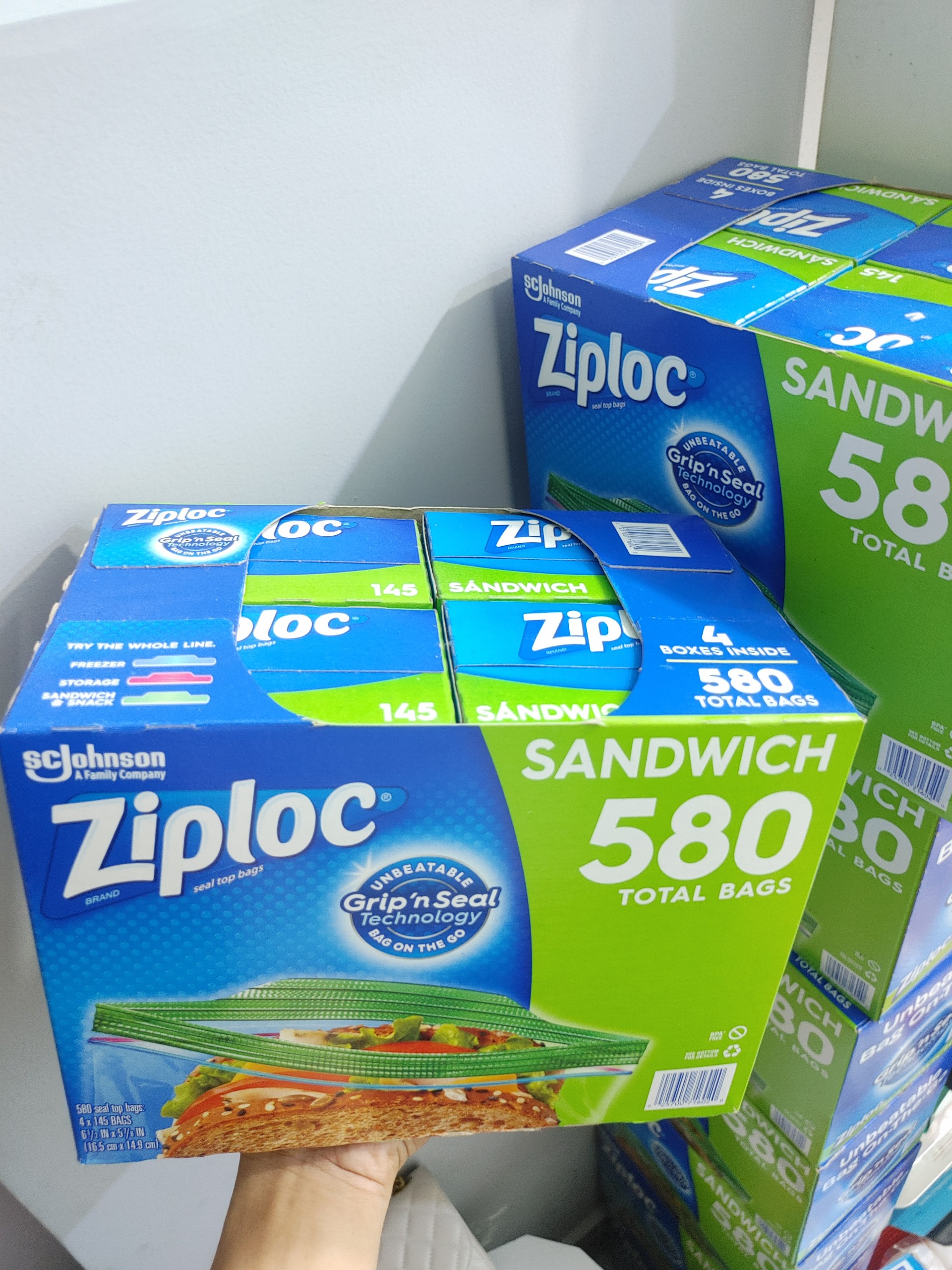 Túi bảo quản thực phẩm ziploc sc johnson mỹ