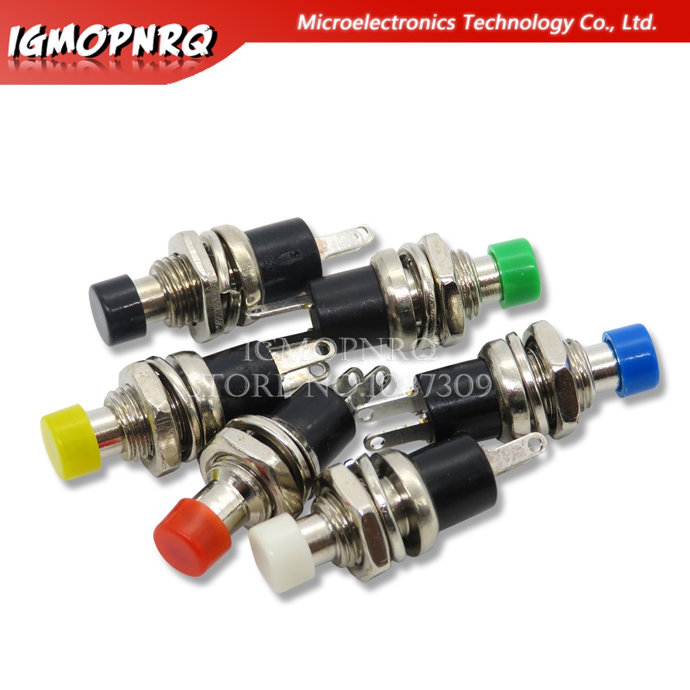 5PCS PBS-110 7MM Momentary Push Button Switch Press The Reset Switch Momentary ON OFF Push Button Micro Switch Normally Open NO integrated circuit