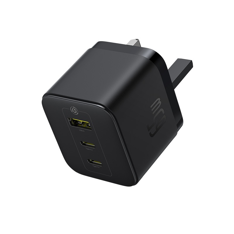 Baseus Palm Fast Charger 2C+U 65W UK PD Compact Three-Port Fast ...