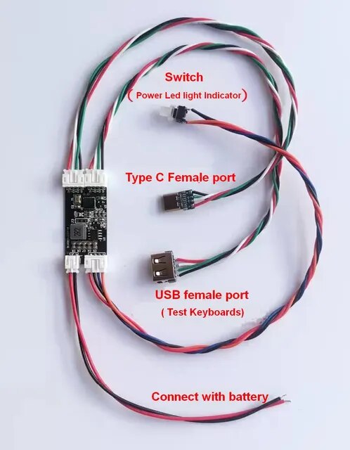 2.4g And Bluetooth 5.3 Wireless Converter Usb Wired Keyboard To Bluetooth Wireless Adaptor Adapter Diy