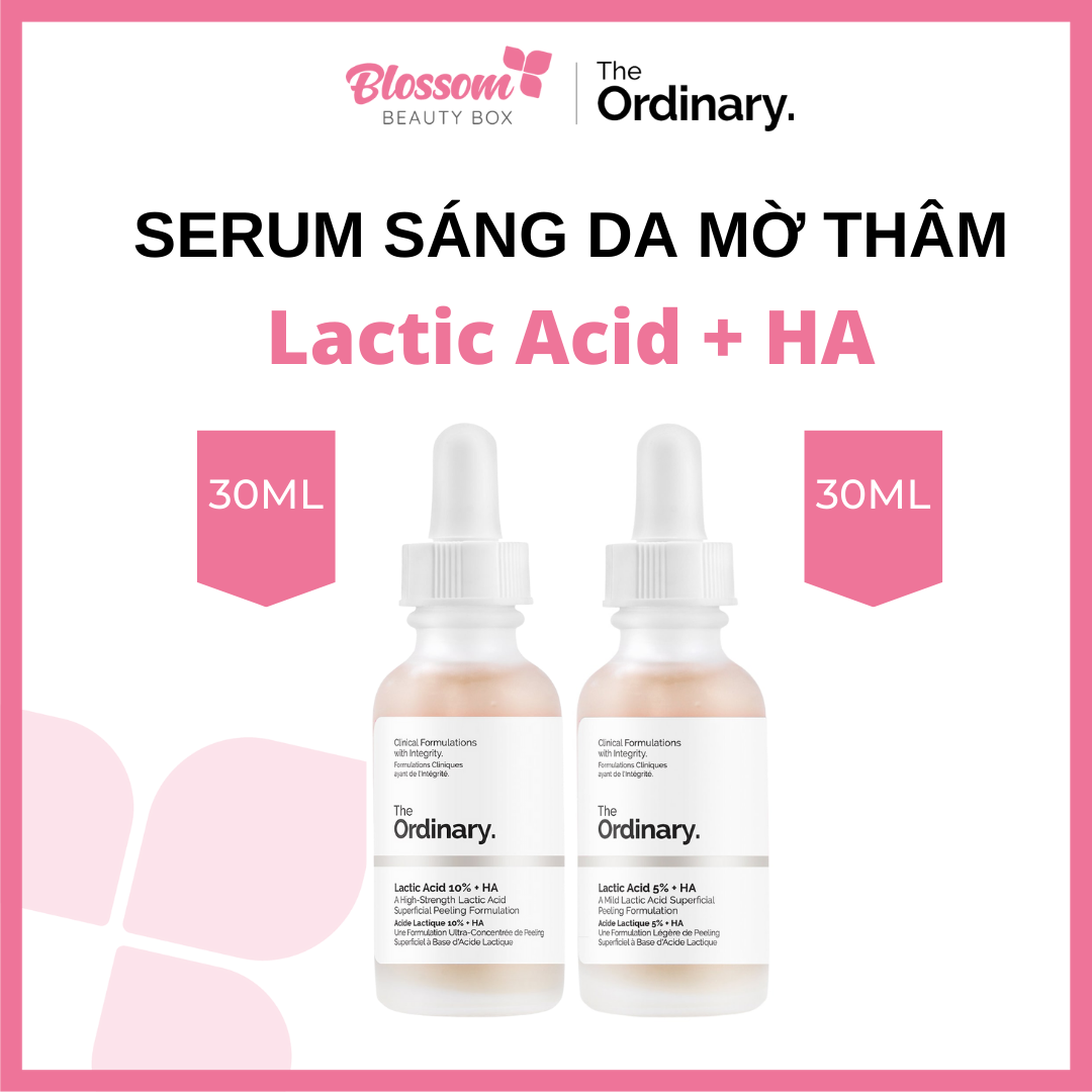 Sáng Da mờ Thâm mụn Lactic Acid 10% + HA 2% - The Ordinary