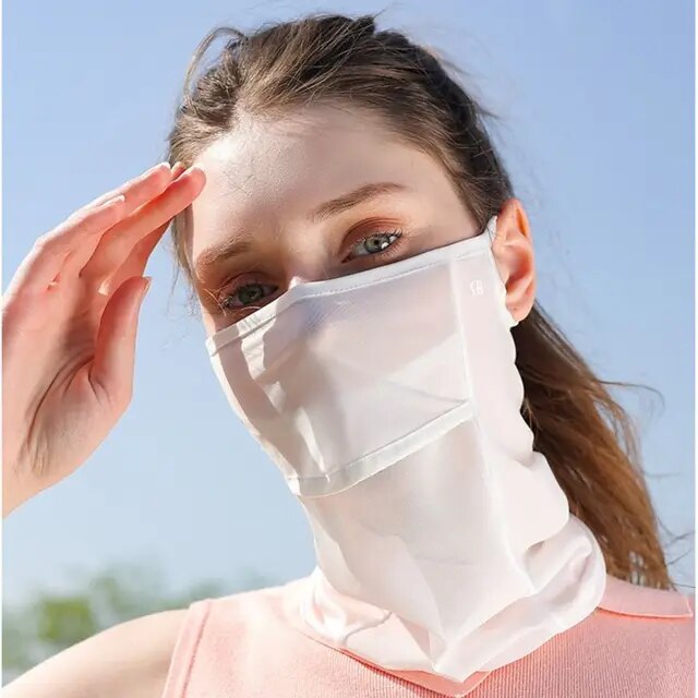 Outdoor Sunscreen Golf Sun Proof Ice Silk Bib Men Women Collar Fishing Riding Protect Neckline Summer Integrated Breath