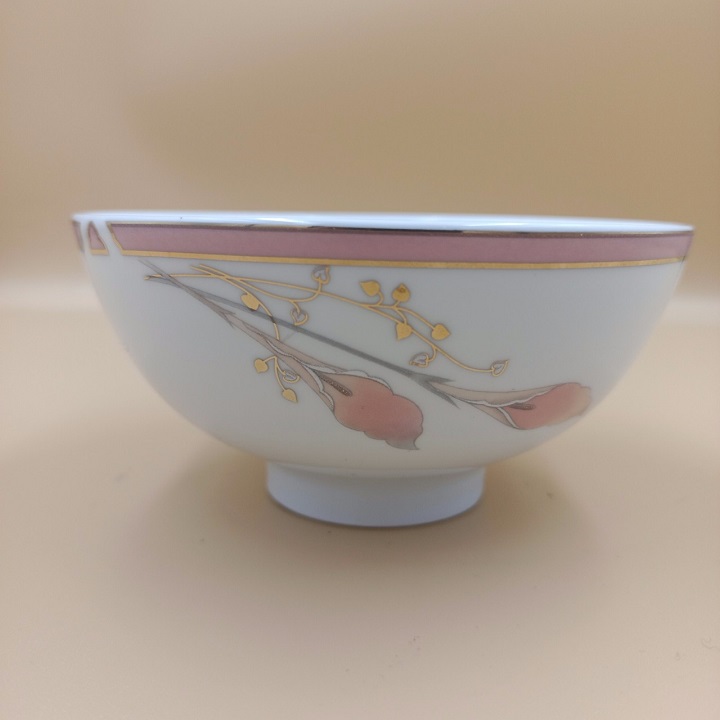Bộ 10 Chén cơm đường kính 11 cm sứ Chuan Kao hoa lan hồng 1012 cao cấp