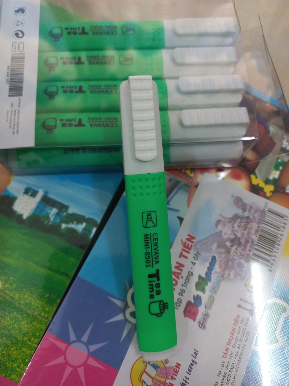 Bút Dạ Quang Mini Cenvava 0501 nét 4mm