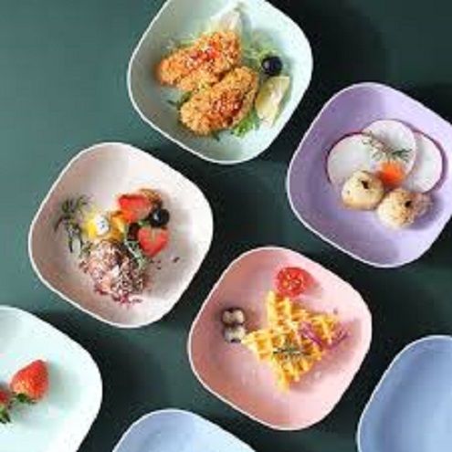 SET 8 DĨA NHỰA LÚA MẠCH CAO CẤP
