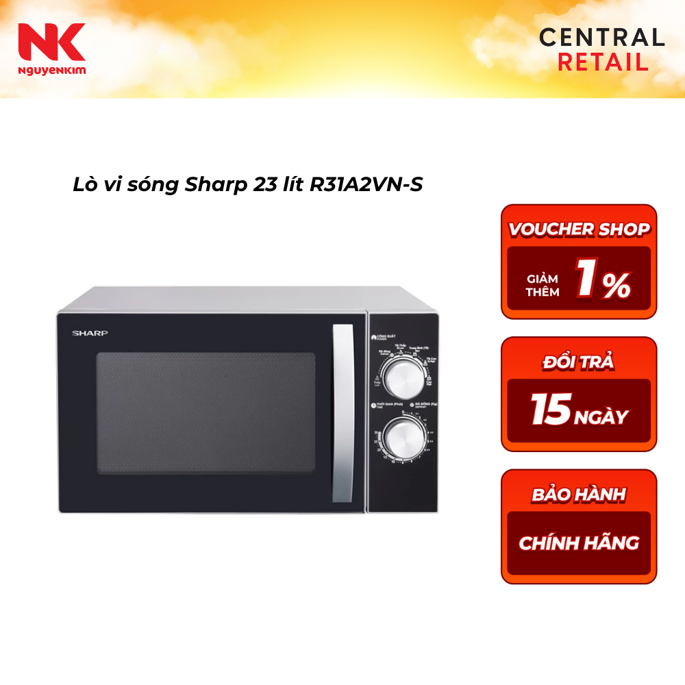 Sharp 23 Liter Microwave Oven R31A2Vn-S