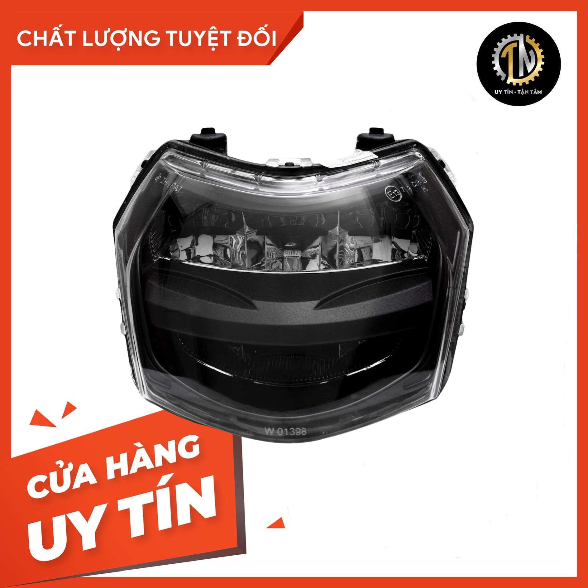 Đèn led 2 tầng cho Sirius Fi chính hãng Zhipat màu đen
