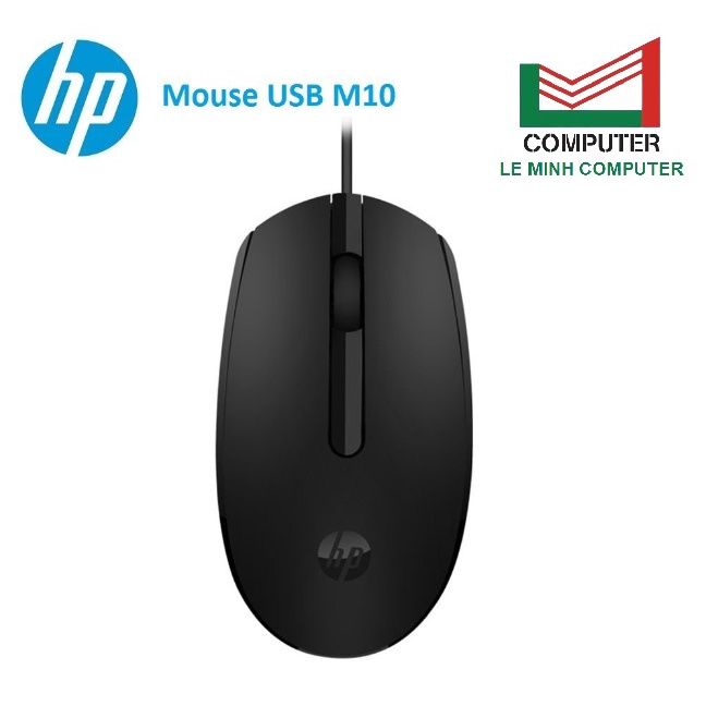 Chuột máy tính văn phòng hp m10 black usb