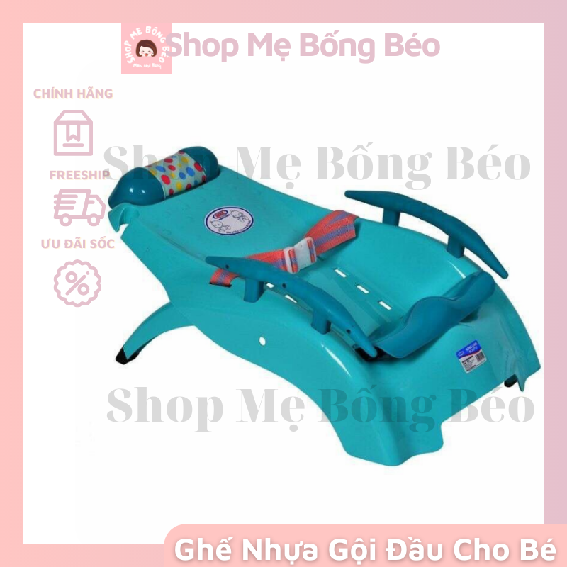 Ghế Gội Đầu Cho Bé Cỡ Đại Việt Nhật, Có Tấm Lót Đỡ Gáy Bé Không Bị Mỏi Cổ
