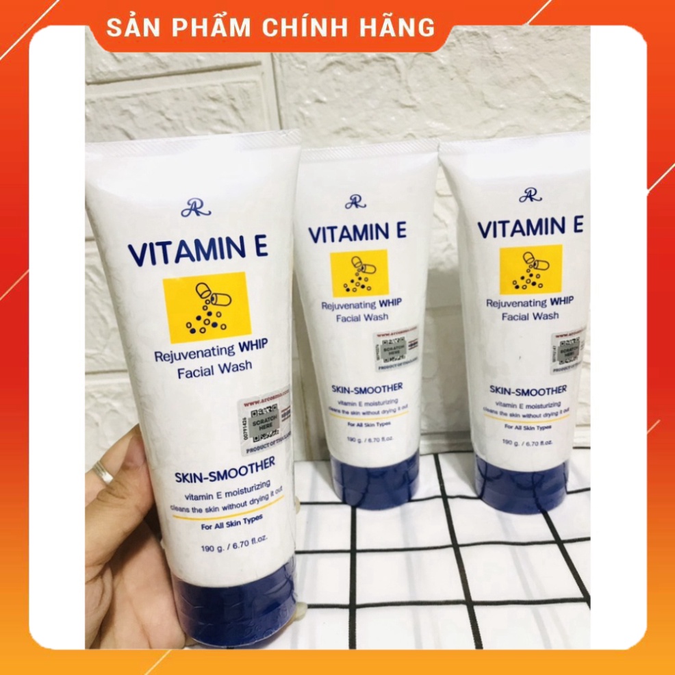 Sữa rửa mặt vitamin e thái lan 190g