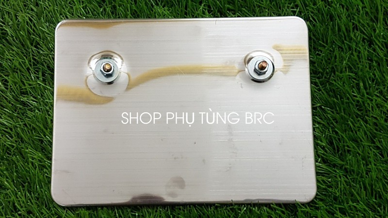Bộ khung biển số titan 7 màu ( bộ đầy đủ: khung titan + mica + đế inox + ốc).