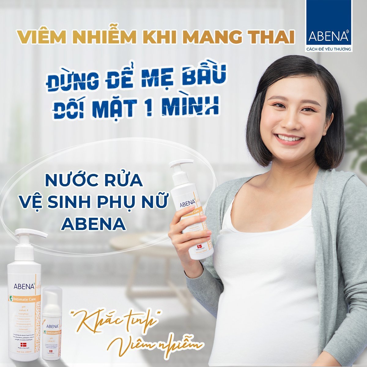 Nước rửa vệ sinh phụ nữ ABENA Intimate Care 200ml