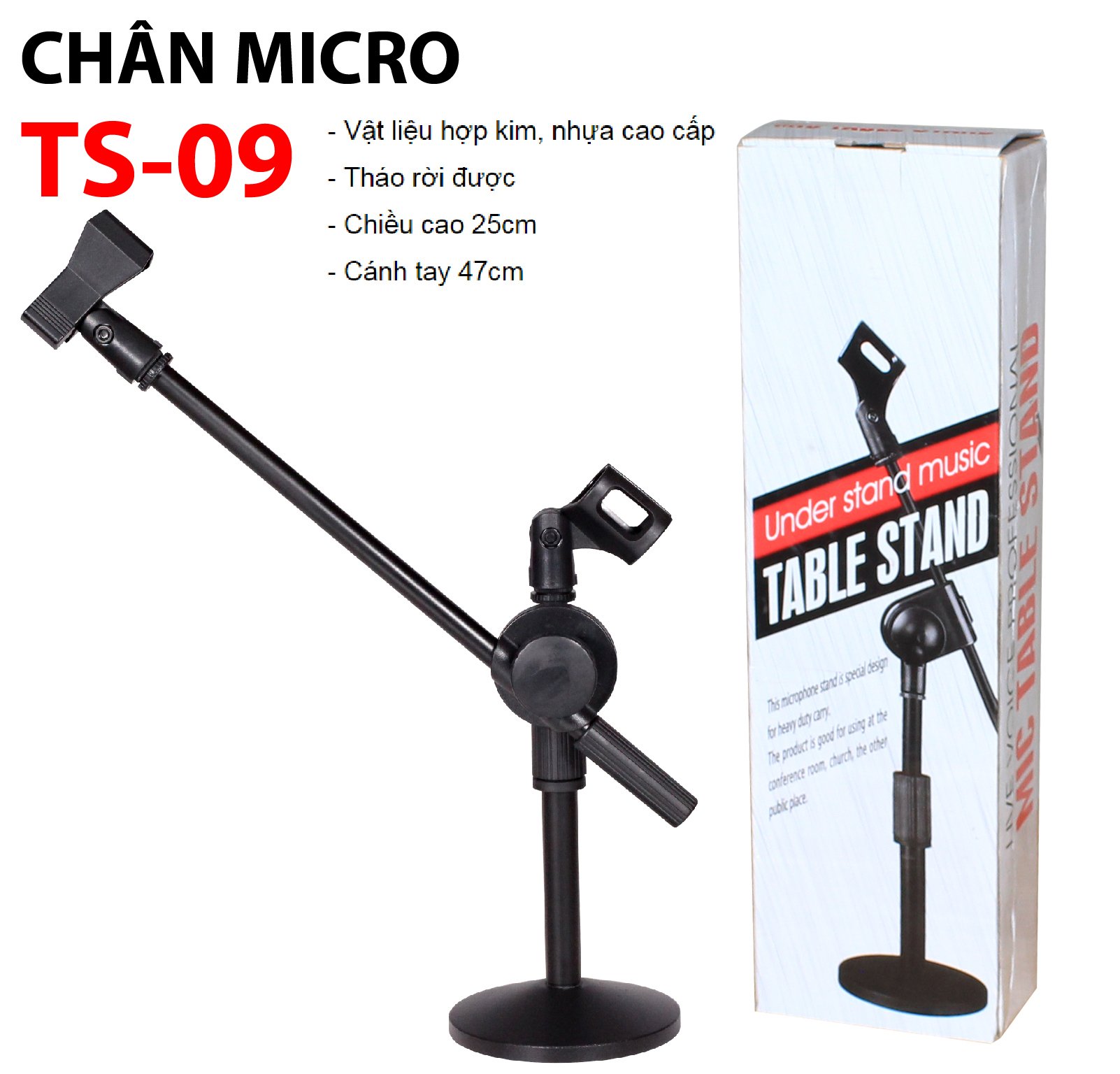 [HCM]Chân đế micro để bàn TS-09
