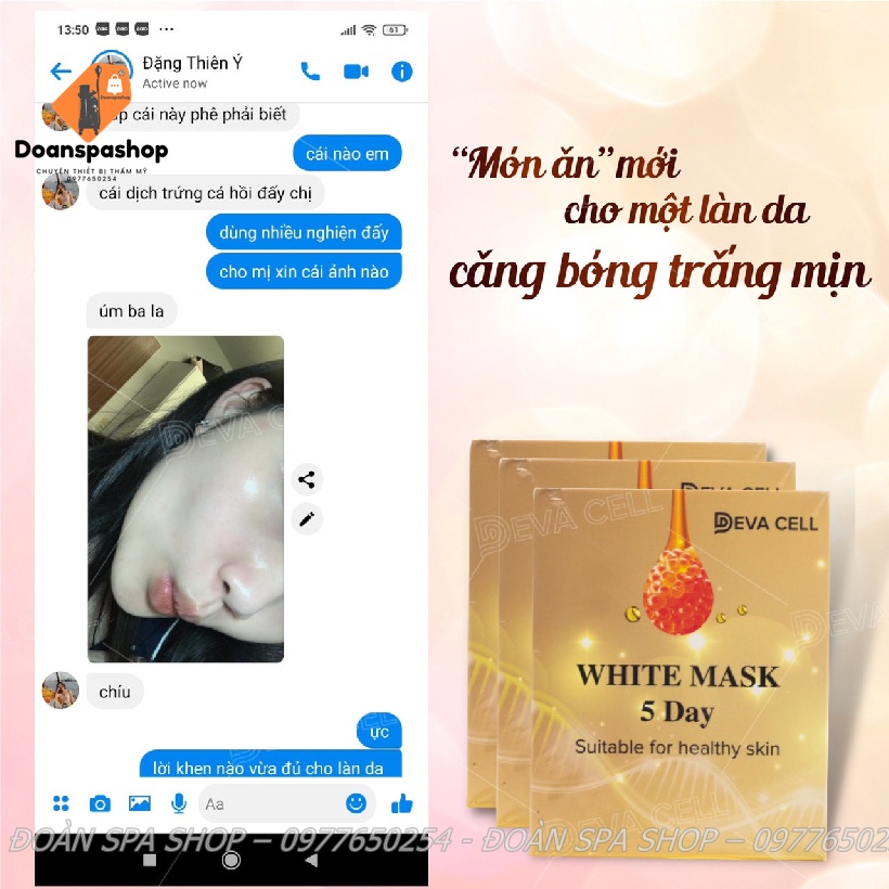 Dịch Trứng Cá Hồi Cấy Trắng DevaCell Chính Hãng Deva Cell