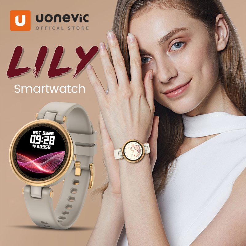 Uonevic 2021 Đồng hồ thông minh Lily toàn màn hình cảm ứng dành cho nữ Chống nước chính hãng để làm quà tặng Đồng hồ thông minh sức khỏe thể thao cho Android iOS thumbnail