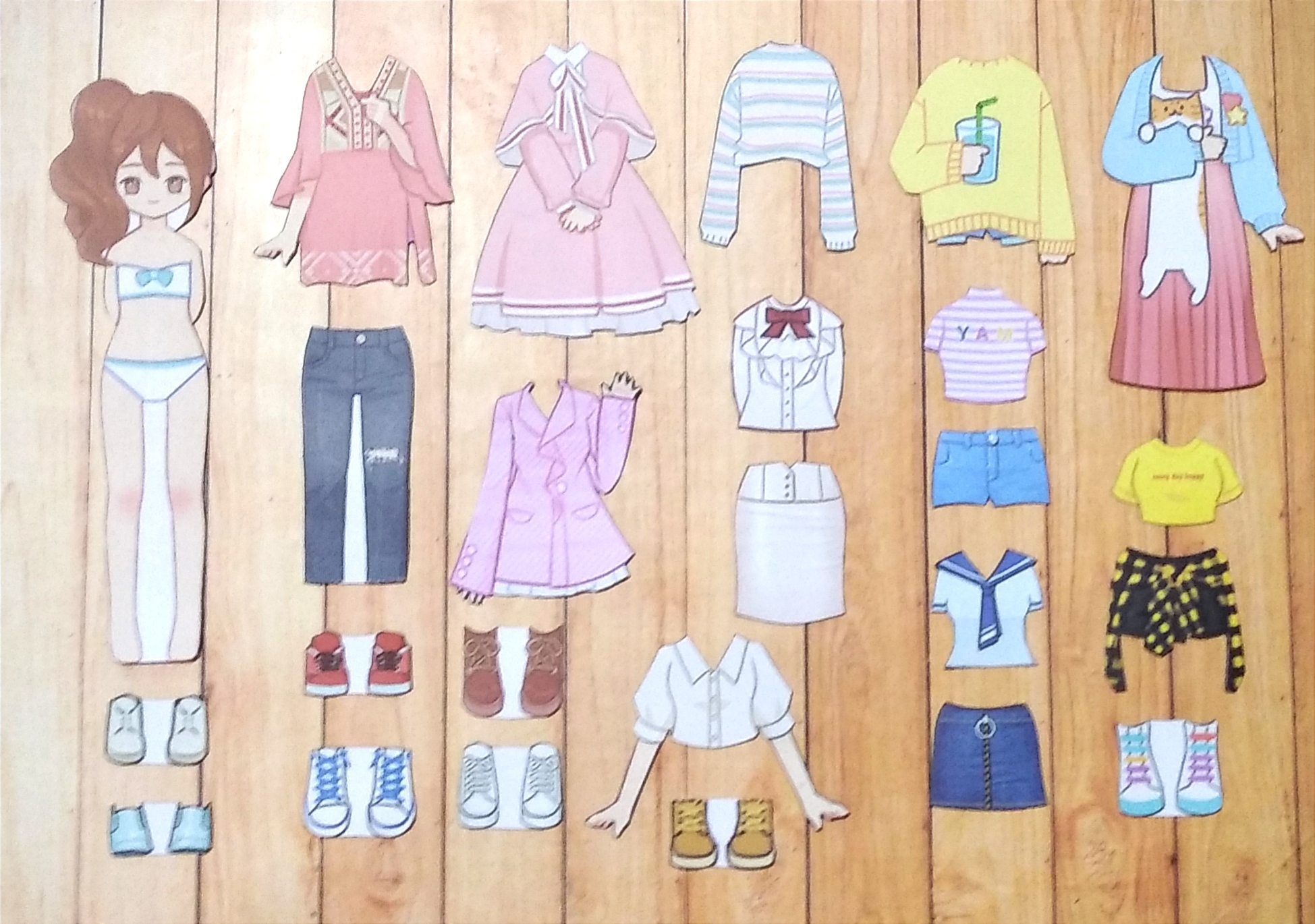 Busy Page Bp Bpan Orang Mainan Anak Edukasi Paper Doll Bongkar Pasang