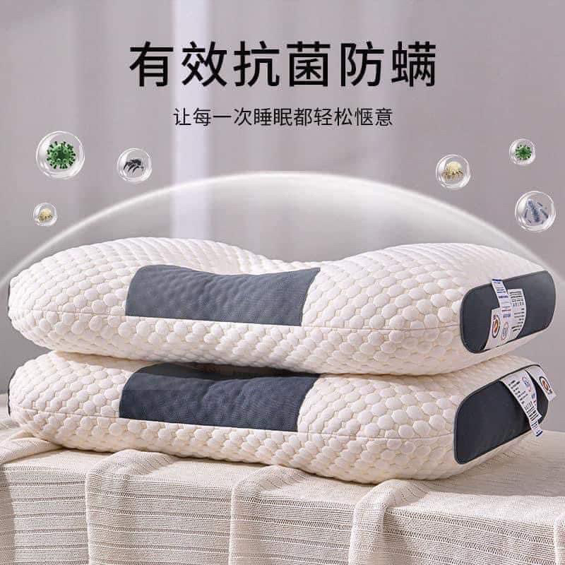 GỐI SPA DỆT KIM 3D SOVBEAN BẢO VỆ ĐỐT SỐNG CỔ CAP CẤP