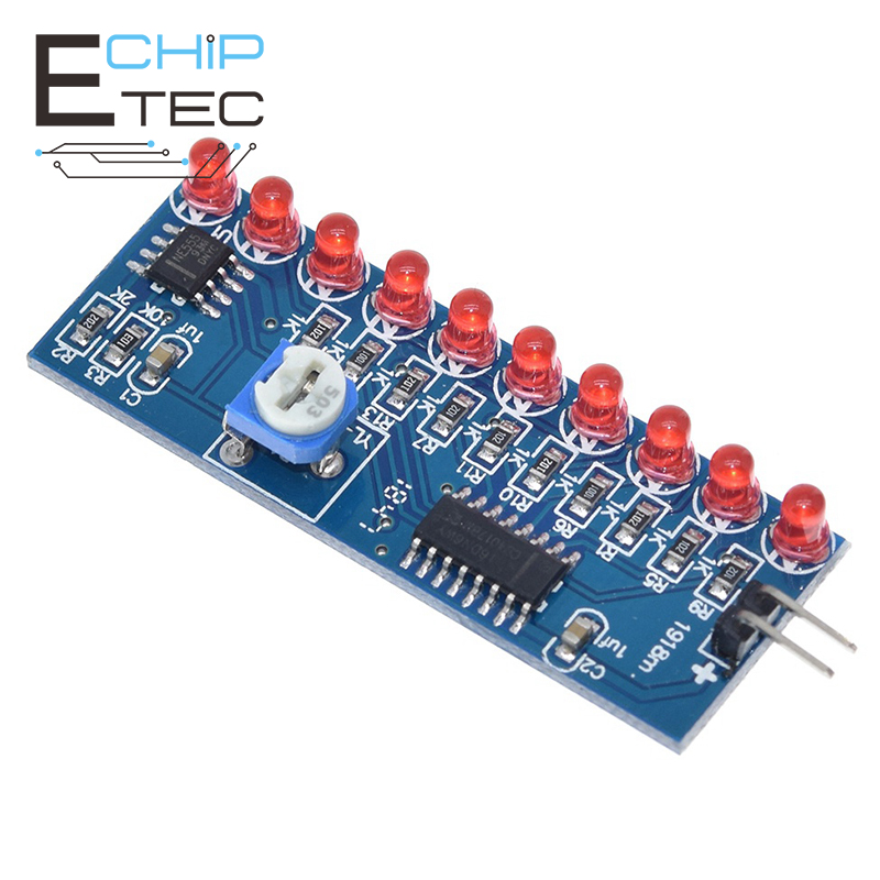 1PCS NE555 CD4017 Run LED Flow Light Electronics Production Kit Control Board Module Capacitor Oscillator Clock Signal DIY kit
