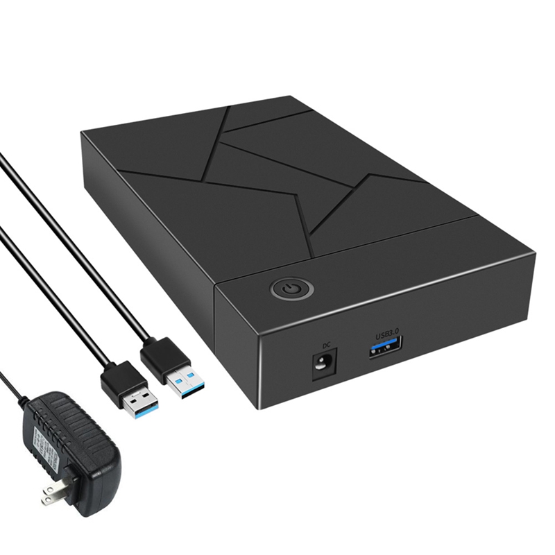 3.5 Inch HDD Enclosure USB 3.0 to SATA Hard Drive Case SSD Enclosure External Solid State Hard Drive Disk Box