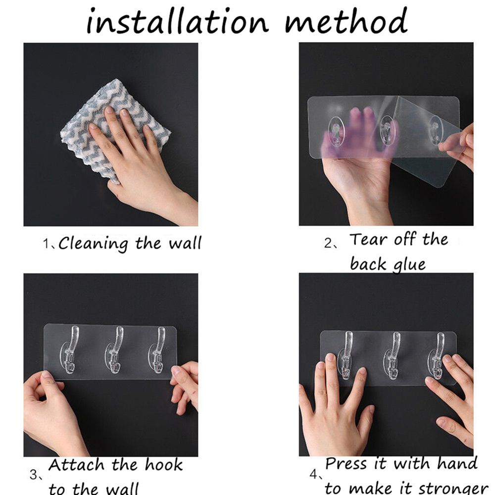 /3/5/6%20Row%20Practical%20Autohesion%20for%20Bathroom,Kitchen%20Traceless%20Key%20Holder%20Wall%20Hooks%20Clothes%20Hanger%20Storage%20Rack%20-%20Image%202