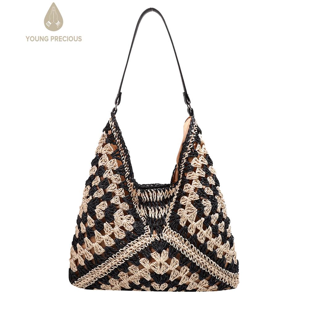 Women Mesh Storage Bag Extra Large Weave Straw Swimming Beach Bag Fashion Girls Bag Hollow Out Shopper Bag Handlebag