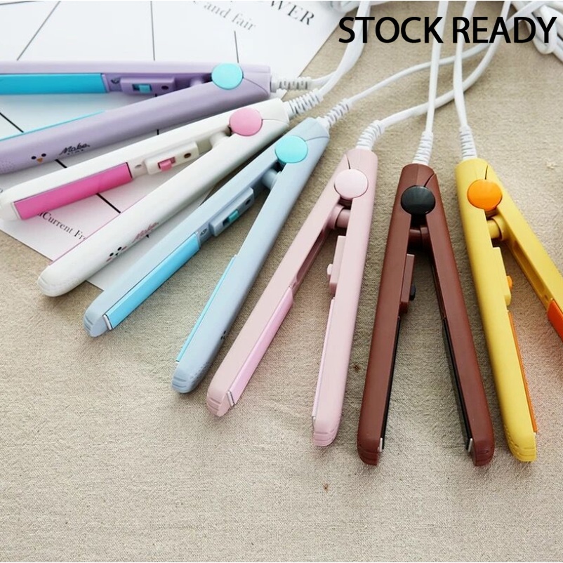 Máy là tóc uốn tóc, duỗi tóc mini tiện lợi siêu cute