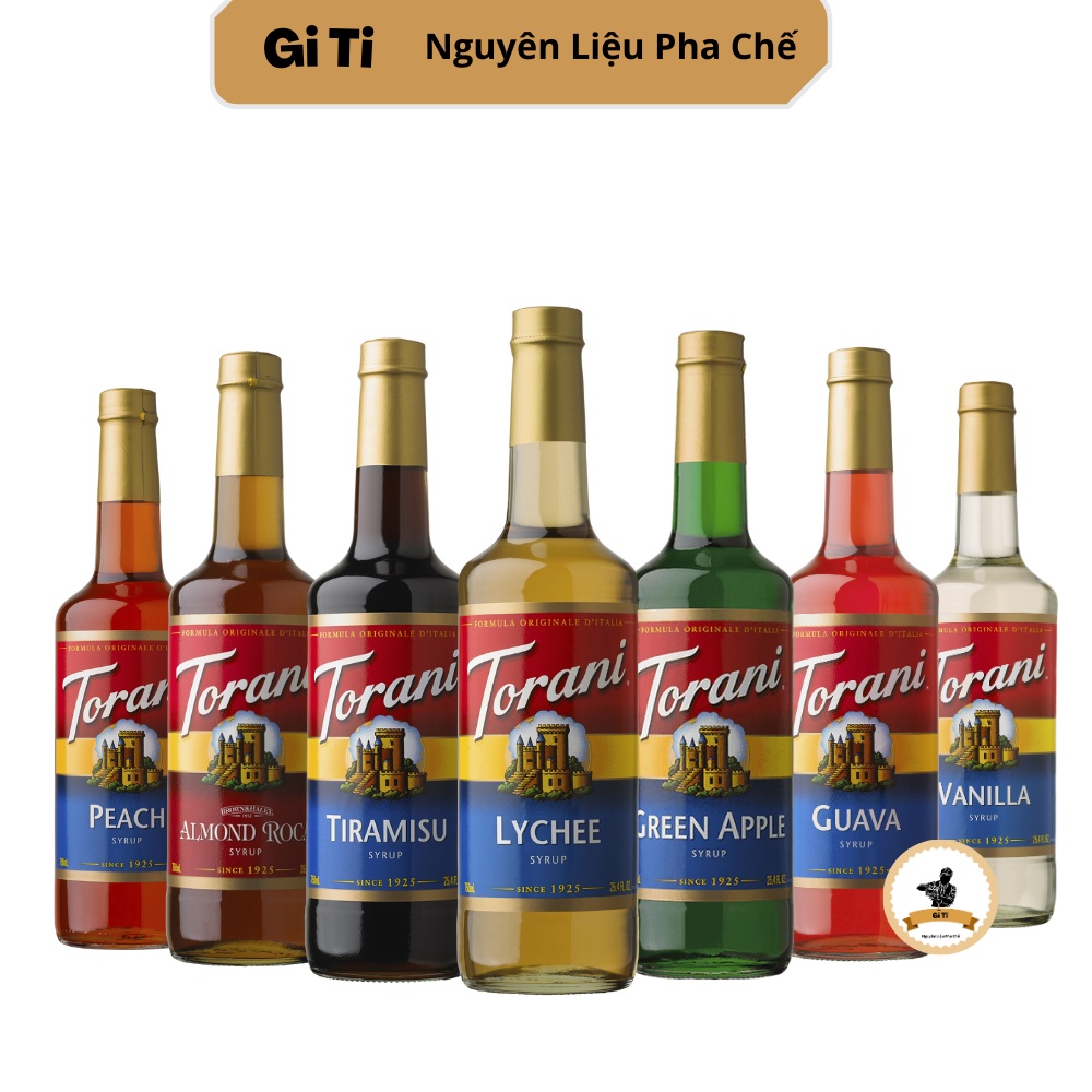 Siro/Syrup Torani nhiều vị chai 750ml