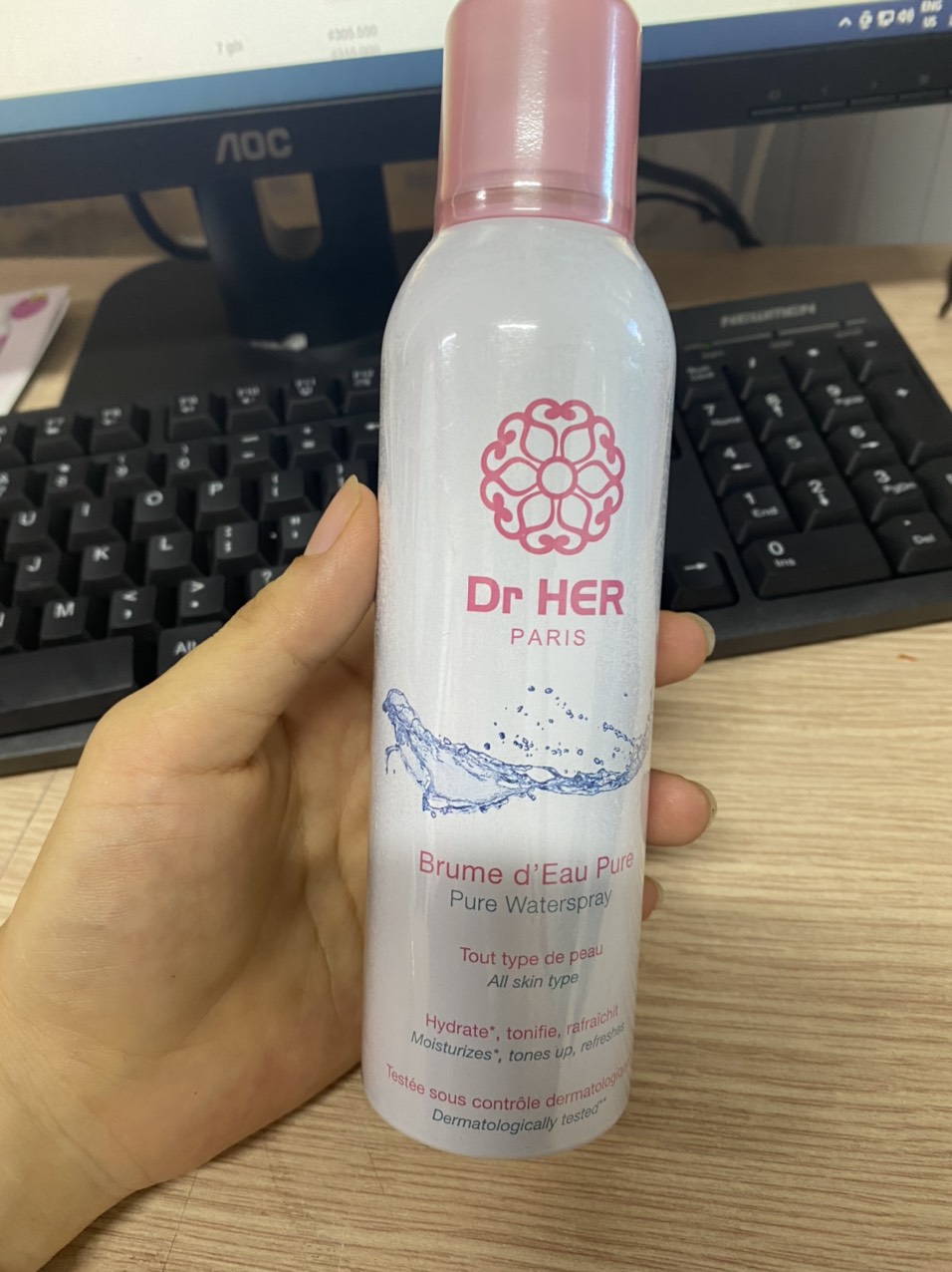 Xịt khoáng Pháp Dr HER_400ML