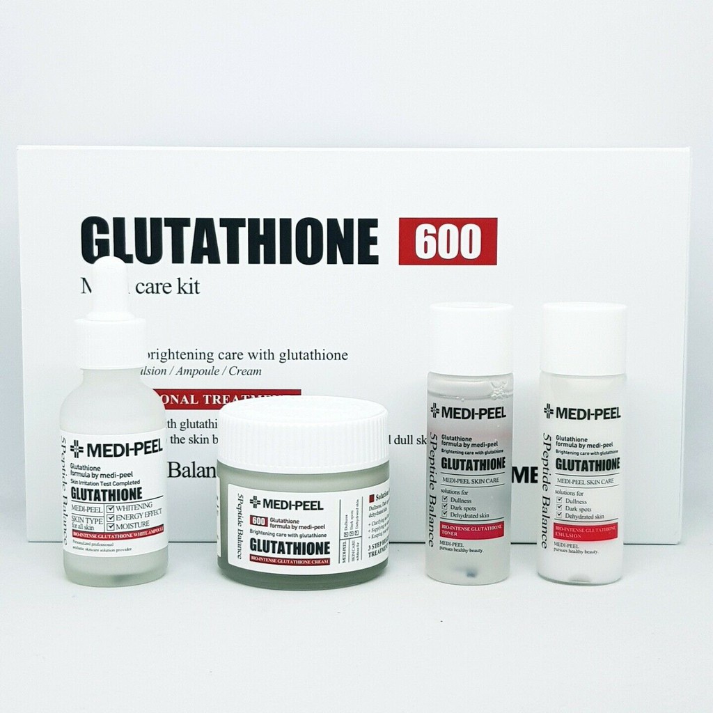 [6-11/12 VOUCHER GIẢM 8%][4 Items] Bộ Sản Phẩm Dưỡng Trắng, Cấp Ẩm Medi-Peel Bio-Intense Glutathione 600 Multi Care Kit