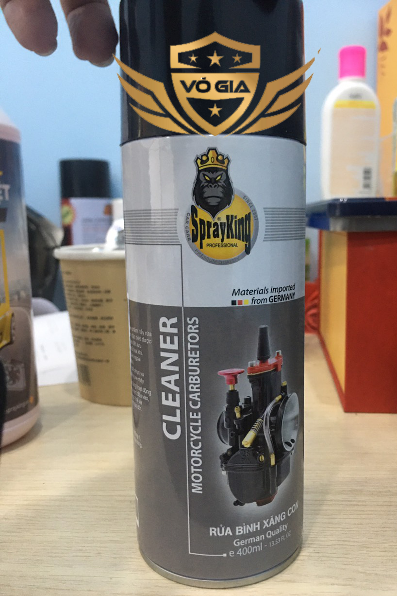Vệ Sinh Bình Xăng Con , bộ chế hòa khí SprayKing Carburetors 400 ml