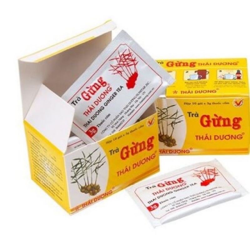 TRÀ GỪNG THÁI DƯƠNG HỘP 10 GÓI