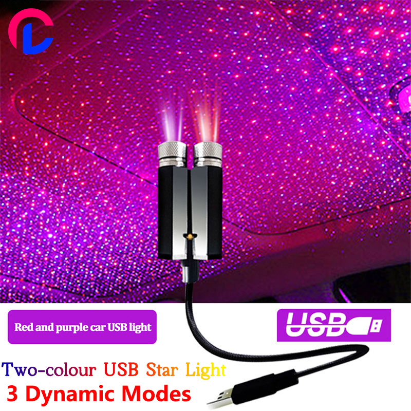 Original LED Roof Star Night Light Atmosphere Ambient Laser USB Vehicle  mounted Starry Projector Auto Car Lights Adjustable Flexible Home Interior  Ceiling Decoration Lamp Birthday Festive party Mini Decor Galaxy Christmas  Sky